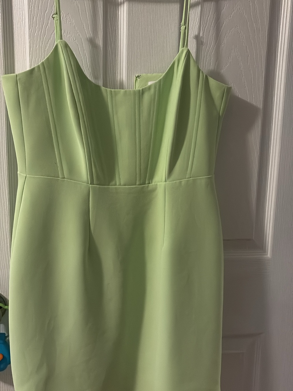 Gianni Bini Lime Green Spaghetti Strap Dress